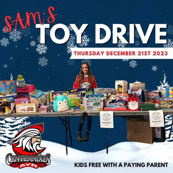 Sam’s Toy Drive – December 21st in Ayr
