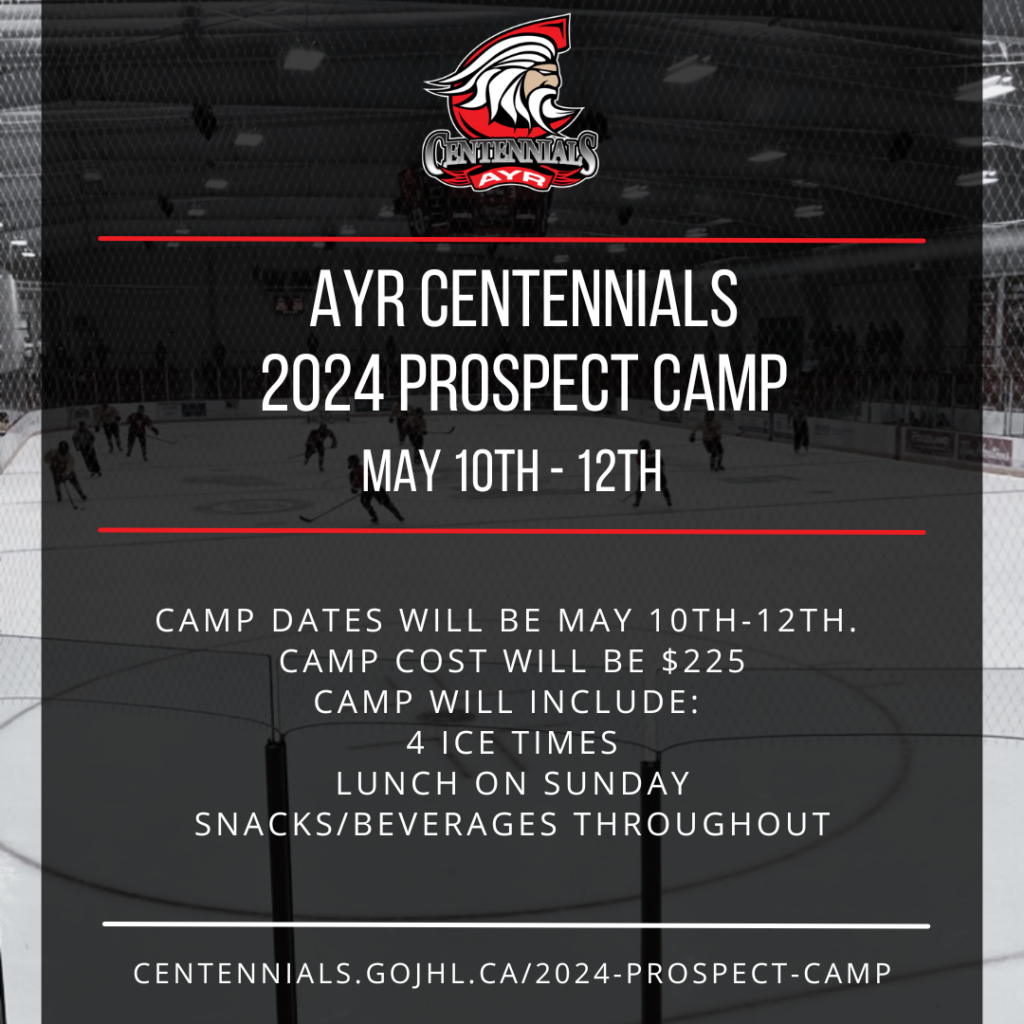 Ayr Centennials 2024 Spring Prospect Camp | Ayr Centennials