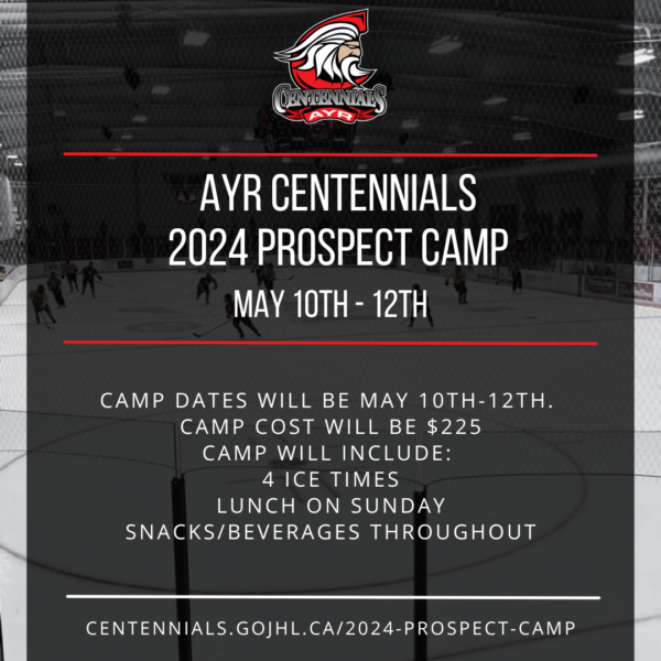 Ayr Centennials 2024 Spring Prospect Camp
